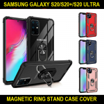 Magnetic Finger Ring Stand Back Case Hard Cover For Samsung Galaxy S20/S20 Plus/S20 Ultra Strong Fit Look